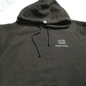 #45 J. America Sweatshirt Hoodie Men Size M Long Sleeve CISCO corporate